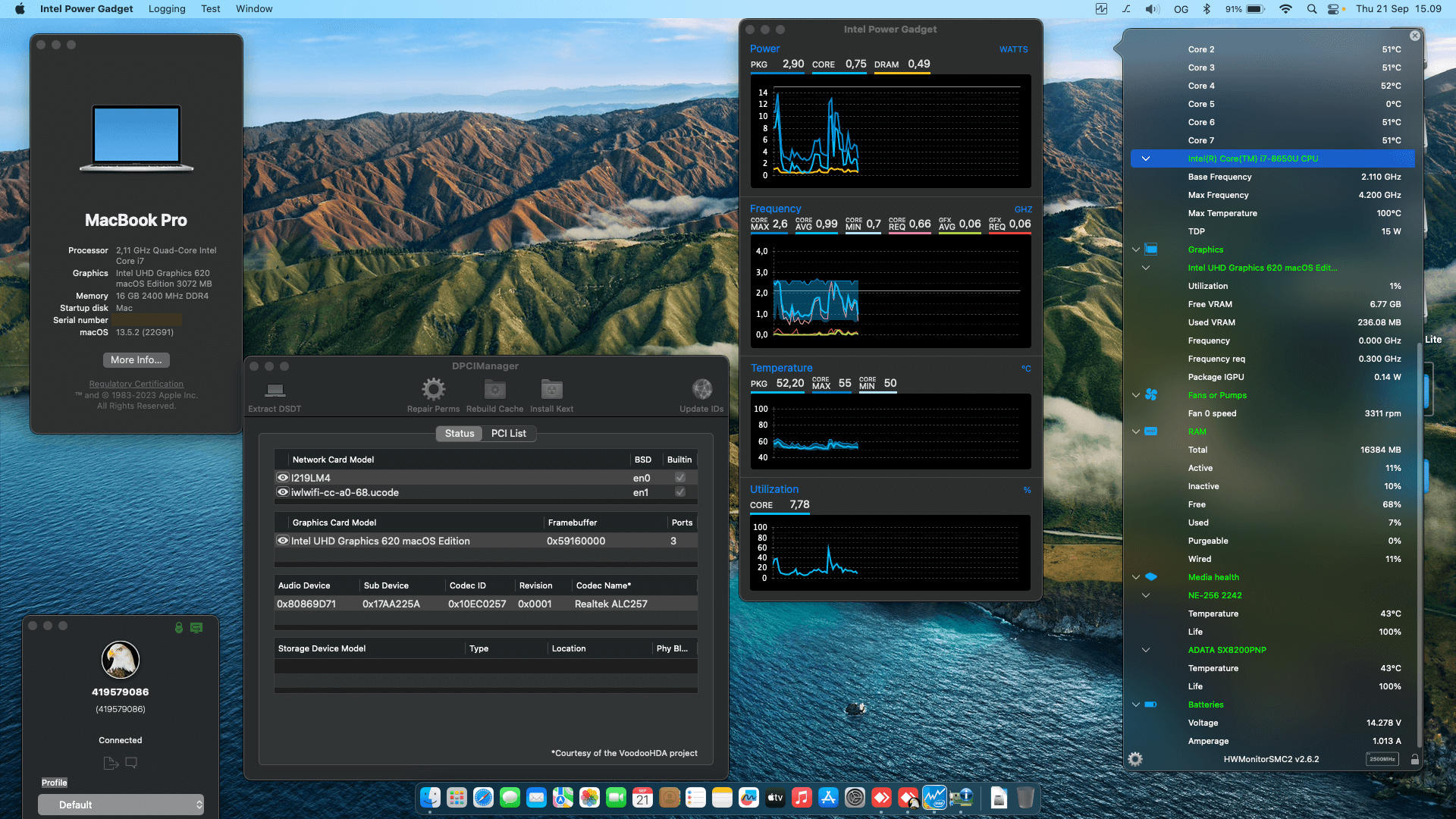 Lenovo Thinkpad T580 3rd [KabyLake R   Intel UHD 620 + PS2 SMBUS]   OpenCore 1